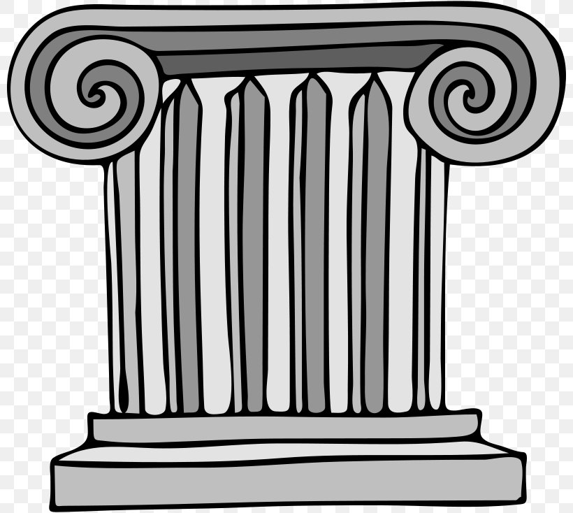 Column Cartoon Classical Order Clip Art, PNG, 800x734px, Column, Ancient Greek Architecture, Ancient Roman Architecture, Architecture, Area Download Free