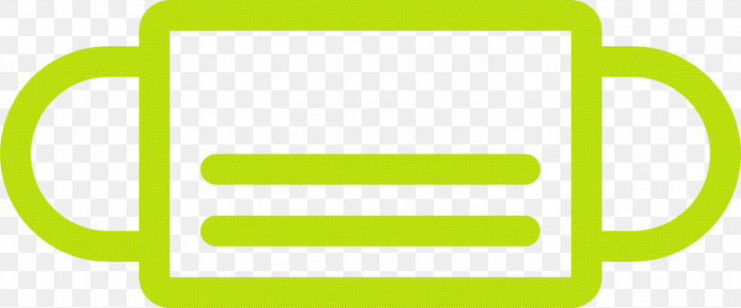 Medical Mask Surgical Mask, PNG, 2999x1250px, Medical Mask, Green, Line, Rectangle, Square Download Free