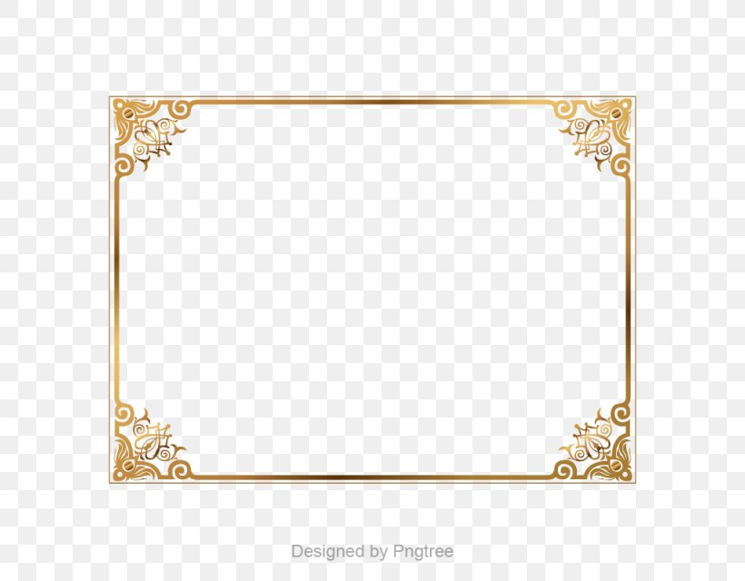 Vector Graphics Clip Art Image Illustration, PNG, 640x640px, Picture Frames, Area, Art, Border, Gold Download Free