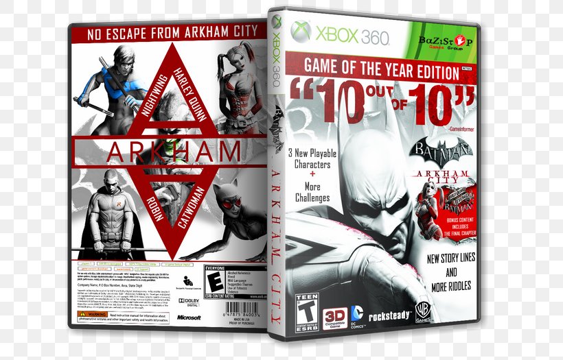 Xbox 360 Batman: Arkham City Batman: Arkham Asylum Batman: Arkham Origins Army Of Two: The 40th Day, PNG, 699x525px, Xbox 360, Army Of Two, Army Of Two The 40th Day, Batman, Batman Arkham Download Free