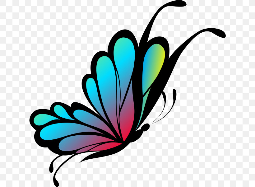 Feather, PNG, 632x601px, Butterfly, Feather, Insect, Leaf, Line Download Free