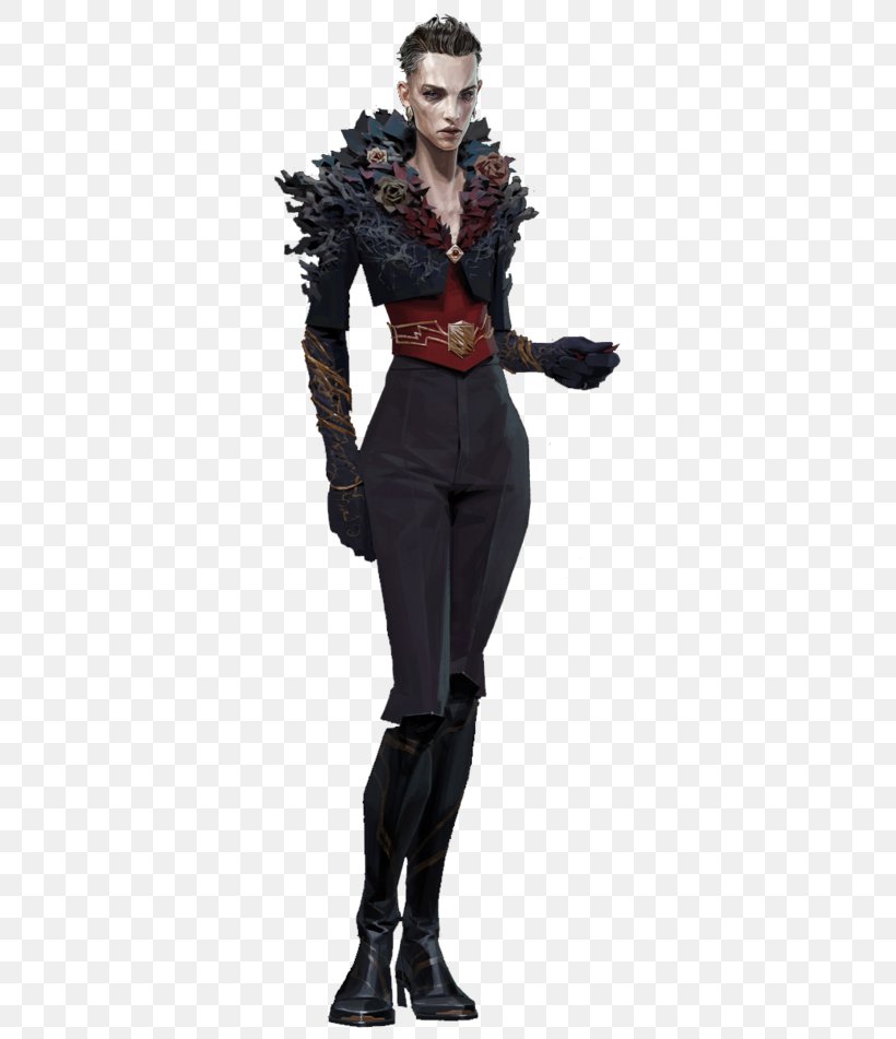 Dishonored : The Brigmore Witches Dishonored 2 Dishonored: The Knife Of Dunwall Emily Kaldwin Character, PNG, 340x951px, Dishonored The Brigmore Witches, Action Figure, Batman, Character, Clothing Download Free