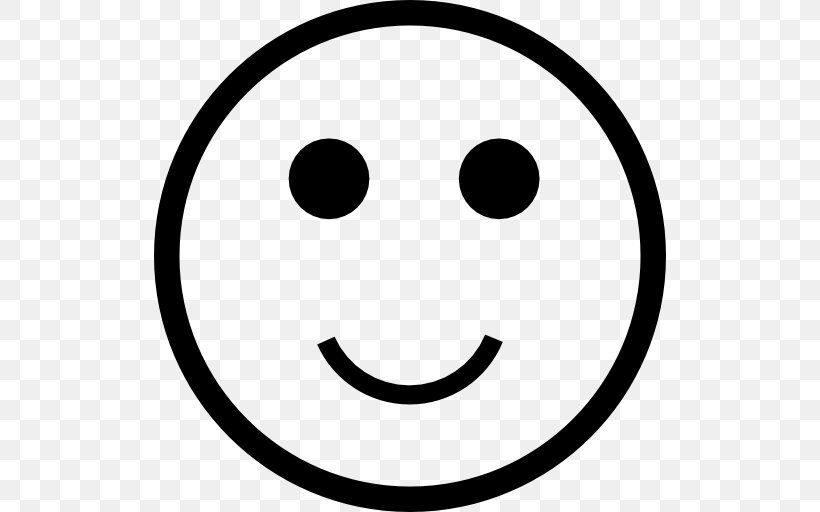 Emoticon Smiley Clip Art, PNG, 512x512px, Emoticon, Area, Black And White, Emotion, Face Download Free