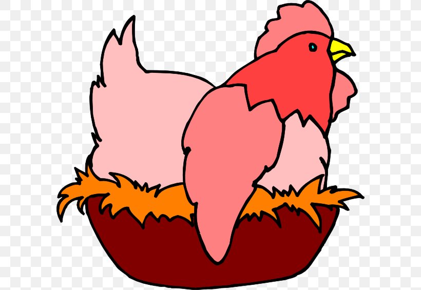 Chicken Bird Nest Clip Art, PNG, 600x565px, Chicken, Art, Artwork, Beak, Bird Download Free