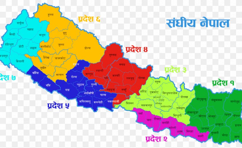 Provinces Of Nepal Province No. 7 Kathmandu Map, PNG, 825x506px, Province No 7, Area, Carta Geografica, Diagram, Ecoregion Download Free