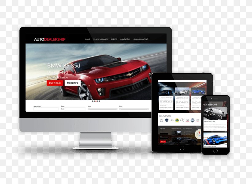 Car Dealership Responsive Web Design Template Joomla, PNG, 800x600px, Car, Automotive Design, Brand, Car Dealership, Display Advertising Download Free