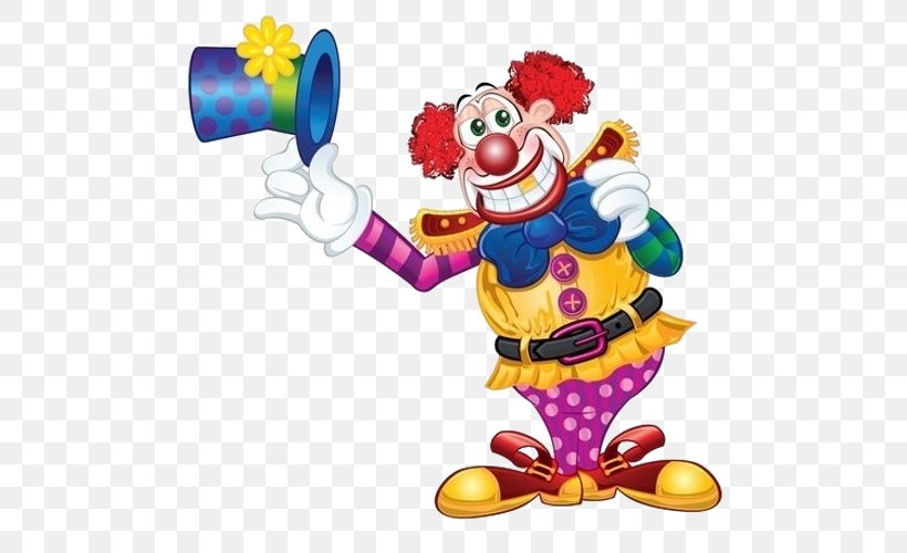 Clown Circus Humour, PNG, 500x500px, Clown, Art, Baby Toys, Cartoon, Circus Download Free