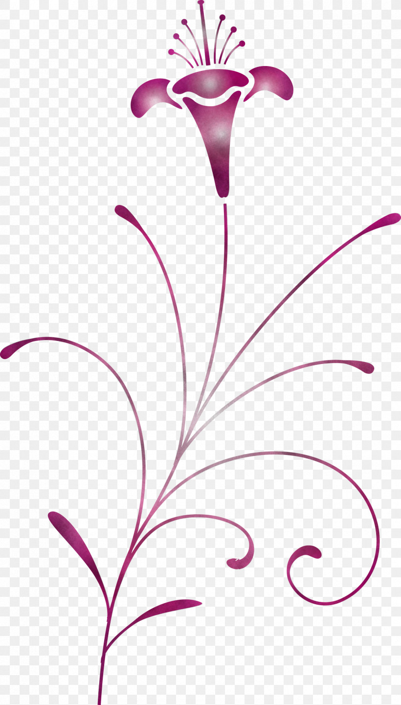 Easter Flower Spring Flower, PNG, 1706x3000px, Easter Flower, Flower, Lilac, Magenta, Pedicel Download Free