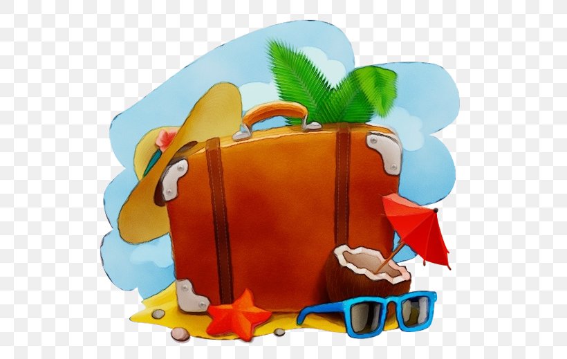 Summer Trip, PNG, 600x519px, Travel, Cartoon, Road Trip, Suitcase, Summer Vacation Download Free