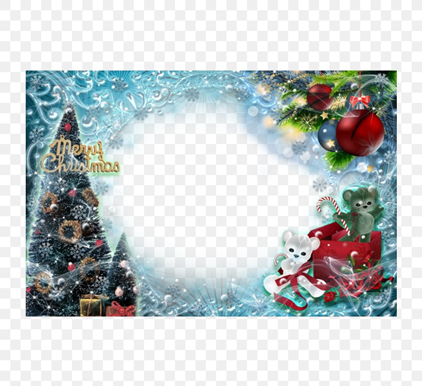 Christmas Tree Picture Frame, PNG, 750x750px, Christmas, Christmas And Holiday Season, Christmas Card, Christmas Decoration, Christmas Ornament Download Free