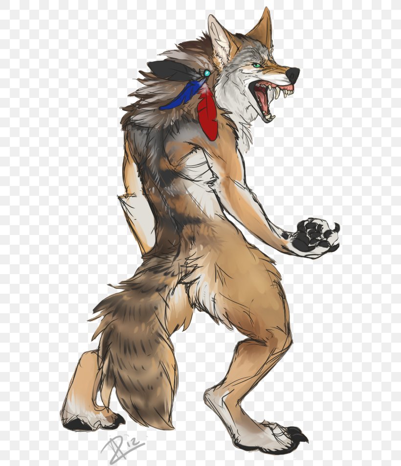 Coyote Drawing Art Werewolf, PNG, 611x952px, Coyote, Animal, Art, Canidae, Carnivoran Download Free