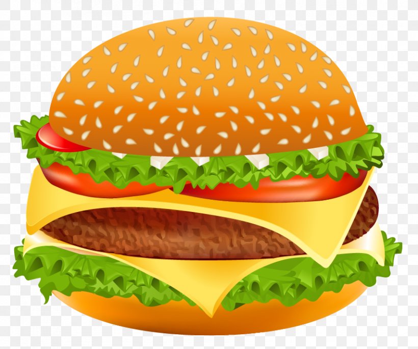 Hamburger Cheeseburger Hot Dog Fast Food Clip Art, PNG, 853x713px, Hamburger, Big Mac, Cheeseburger, Diet Food, Dish Download Free
