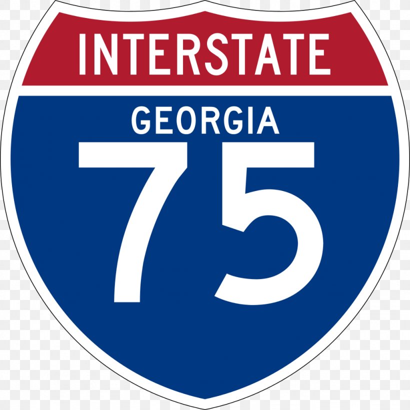 Interstate 75 In Ohio Interstate 10 Interstate 95 Georgia, PNG, 1024x1024px, Interstate 75 In Ohio, Area, Blue, Brand, Georgia Download Free
