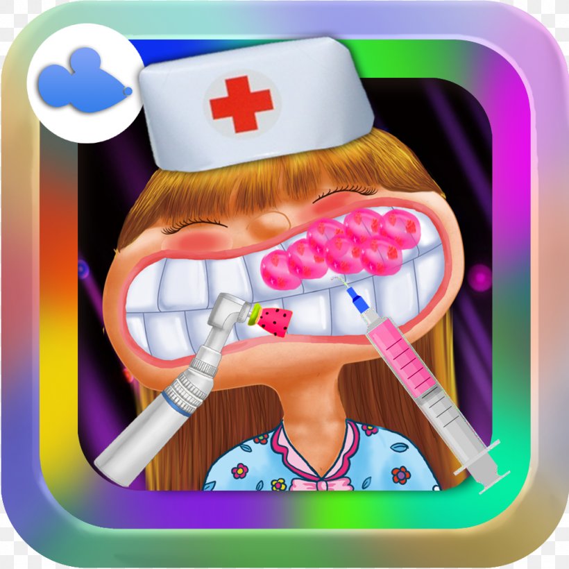Crazy Dentist Free Kids Game Kids Game (Free) Kids Game Free, PNG, 1024x1024px, Watercolor, Cartoon, Flower, Frame, Heart Download Free