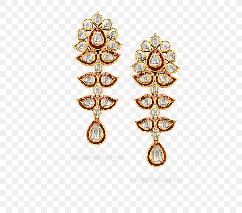 Earring Jewellery Kundan Jewelry Design Gemstone, PNG, 607x719px, Watercolor, Cartoon, Flower, Frame, Heart Download Free