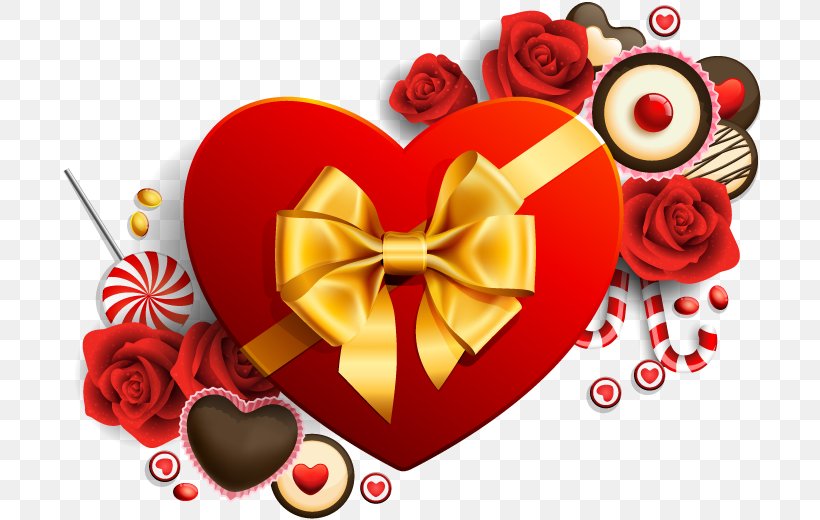 Heart Ribbon Box Clip Art, PNG, 702x520px, Heart, Awareness Ribbon, Box, Decorative Box, Flower Download Free