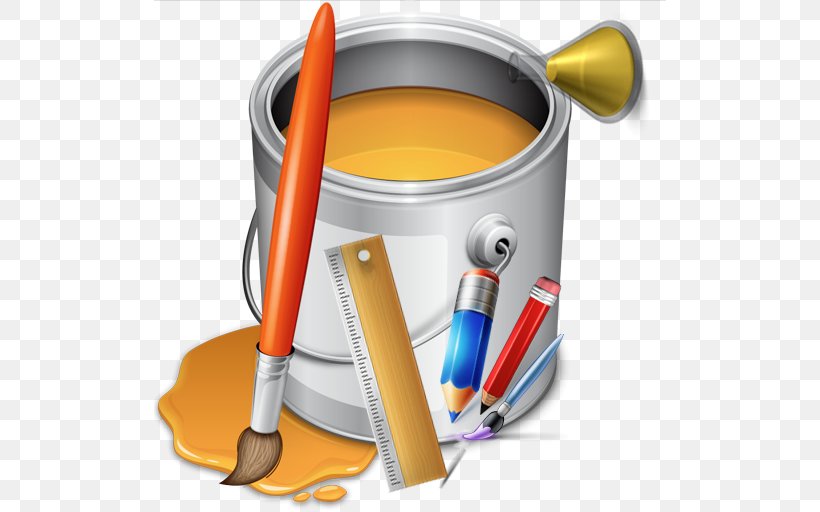 Macintosh Painting Clip Art Paint Rollers, PNG, 512x512px, Painting, Artist, Canvas, Drawing, Logo Download Free