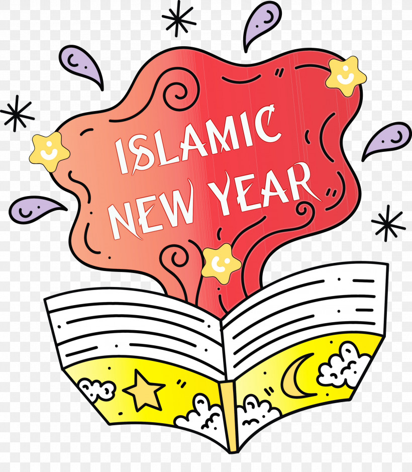 Logo Cartoon Text Heart Line, PNG, 2619x3000px, Islamic New Year, Arabic New Year, Area, Cartoon, Heart Download Free