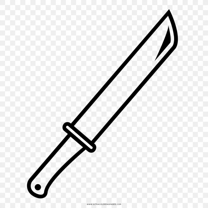 Machete Knife Clip Art, PNG, 1000x1000px, Machete, Auto Part, Black And White, Cold Weapon, Drawing Download Free