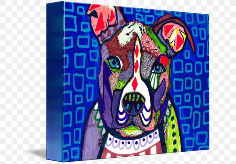 American Pit Bull Terrier Art Painting, PNG, 650x570px, Pit Bull, American Pit Bull Terrier, Art, Artist, Ebay Download Free