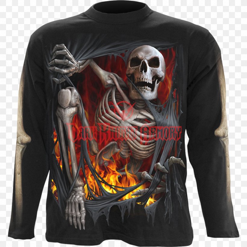 Death Long-sleeved T-shirt Human Skull Symbolism, PNG, 850x850px, Death, Clothing, Goth Subculture, Human Skeleton, Human Skull Symbolism Download Free