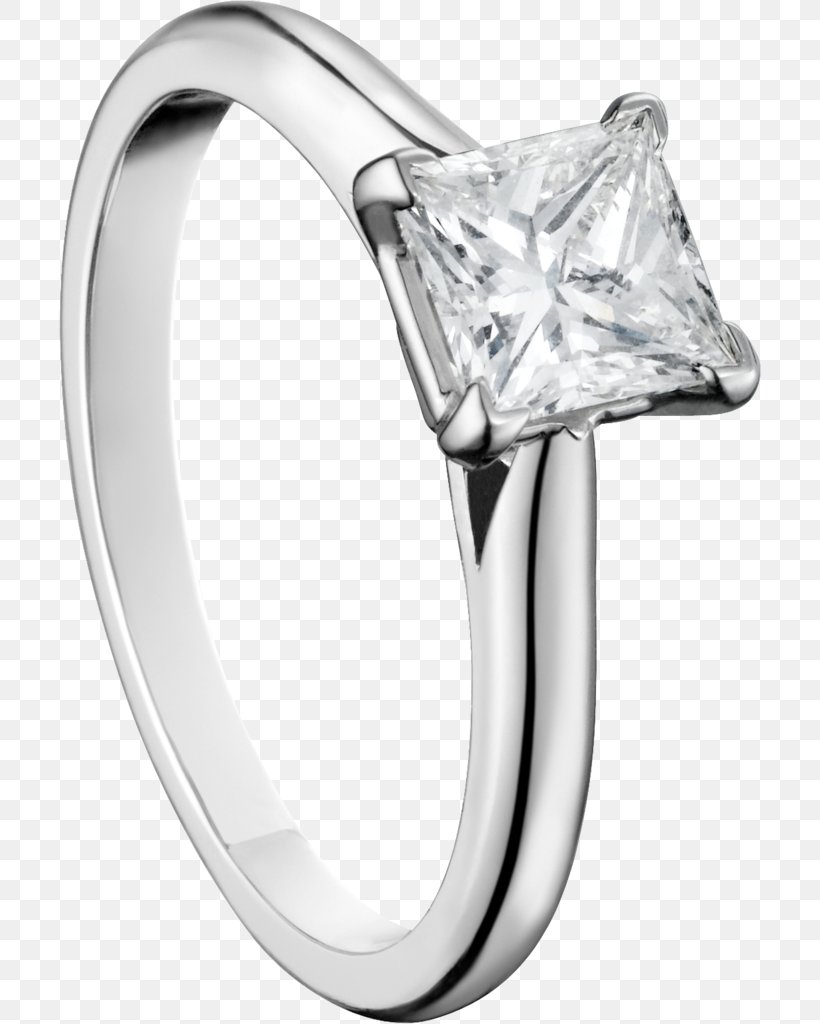 Diamond Engagement Ring Princess Cut Cartier, PNG, 702x1024px, Diamond, Body Jewelry, Bride, Brilliant, Carat Download Free
