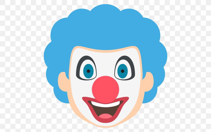 Emojipedia Clown Cute Dog Face, PNG, 512x512px, Watercolor, Cartoon, Flower, Frame, Heart Download Free