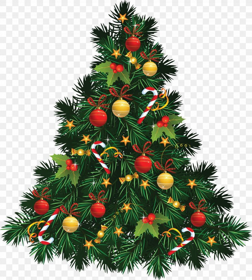 Christmas Tree Clip Art, PNG, 3165x3520px, Santa Claus, Christmas, Christmas Decoration, Christmas Ornament, Christmas Tree Download Free