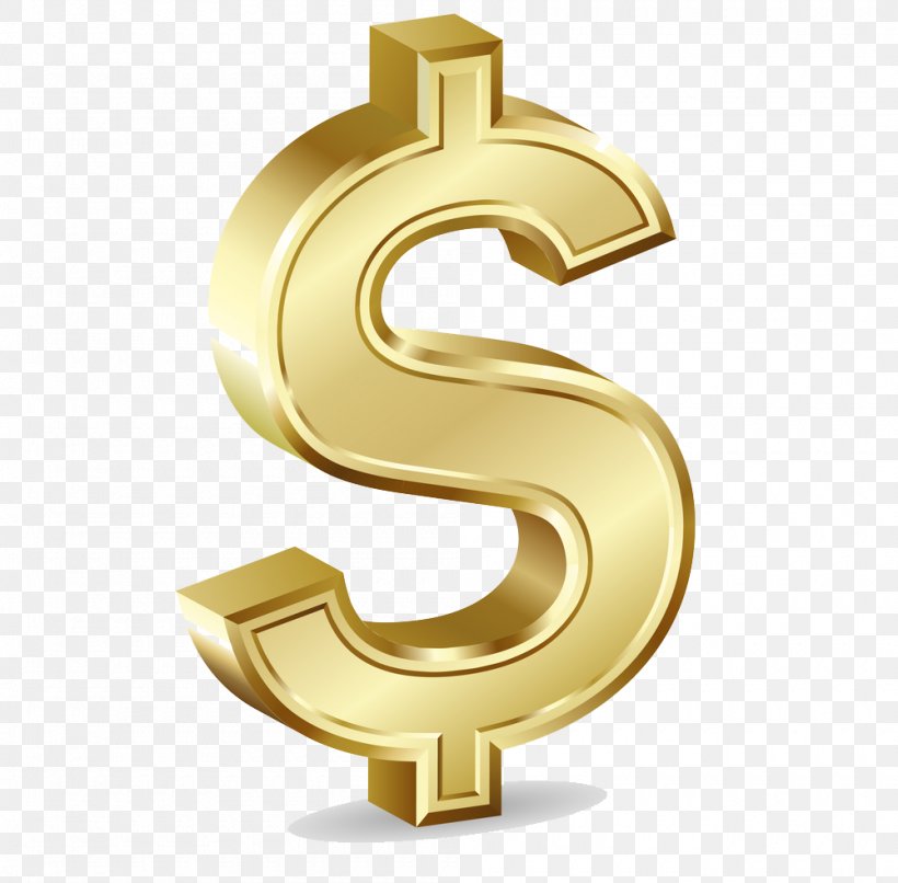 Dollar Sign Gold Currency Symbol Clip Art, PNG, 1000x983px, Dollar Sign, Brass, Coin, Currency Symbol, Dollar Download Free