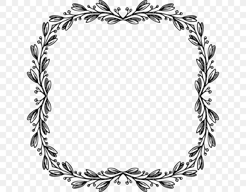 Floral Design Leaf Bay Laurel, PNG, 640x640px, Floral Design, Art, Bag, Bay Laurel, Black And White Download Free