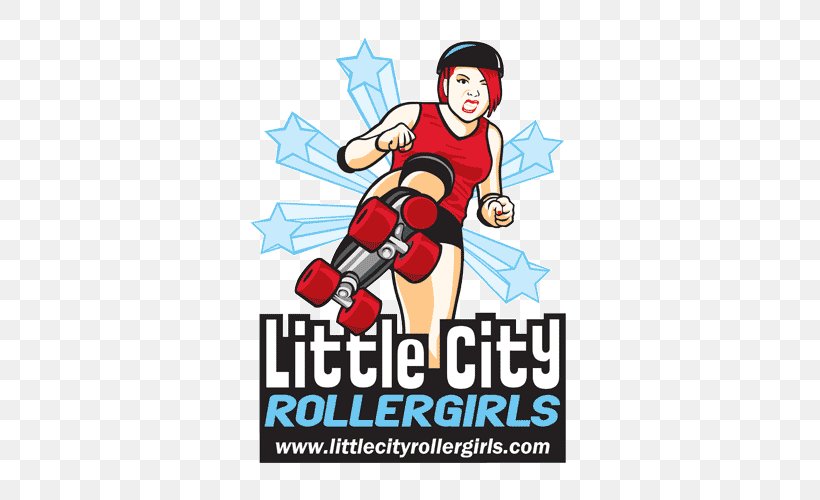Little City Roller Girls Illustration Logo Poster Women's Flat Track Derby Association, PNG, 500x500px, Logo, Advertising, Area, Brand, Character Download Free