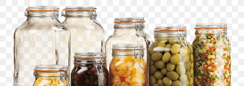Weck Jar Glass Bormioli Rocco Fido Solutions, PNG, 970x345px, Weck Jar, Bormioli Rocco, Bottle, Canning, Condiment Download Free