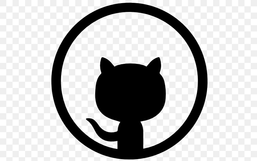 Cat Icon, PNG, 512x512px, Github, Black, Black Cat, Blackandwhite, Cartoon Download Free