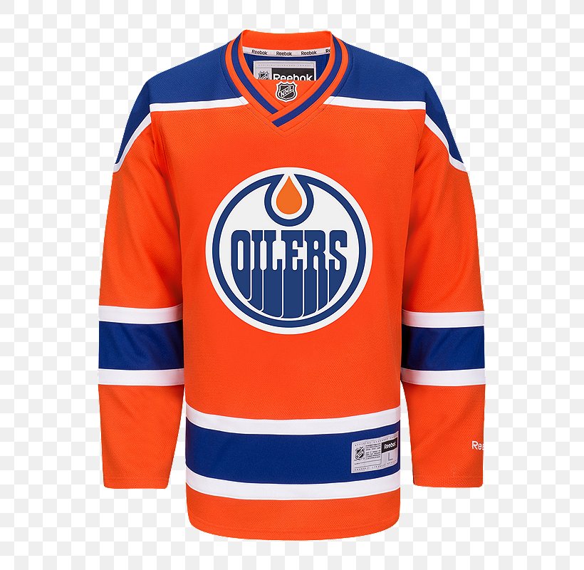 Edmonton Oilers National Hockey League Hockey Jersey Ice Hockey, PNG, 800x800px, Edmonton Oilers, Active Shirt, Blue, Brand, Clothing Download Free