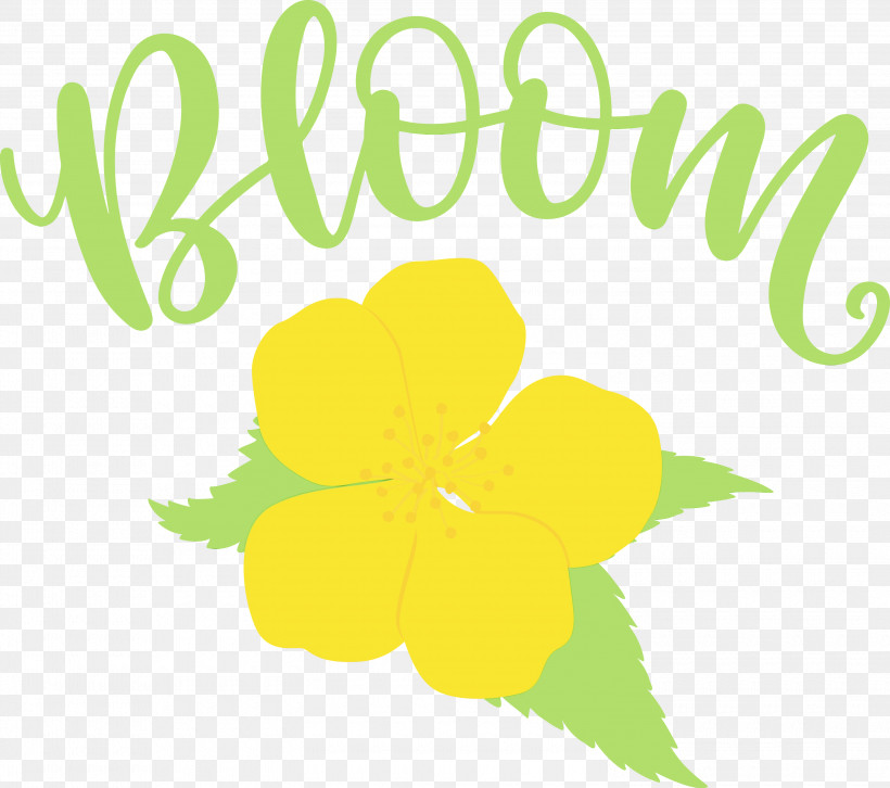 Flower Logo Petal Green Leaf, PNG, 3000x2658px, Bloom, Flower, Green, Happiness, Leaf Download Free