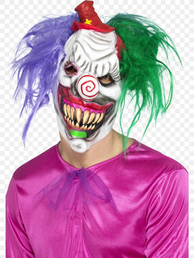 Head Of A Clown Mask Disguise Evil Clown, PNG, 900x1200px, Clown, Adult, Circus, Clothing Accessories, Costume Download Free