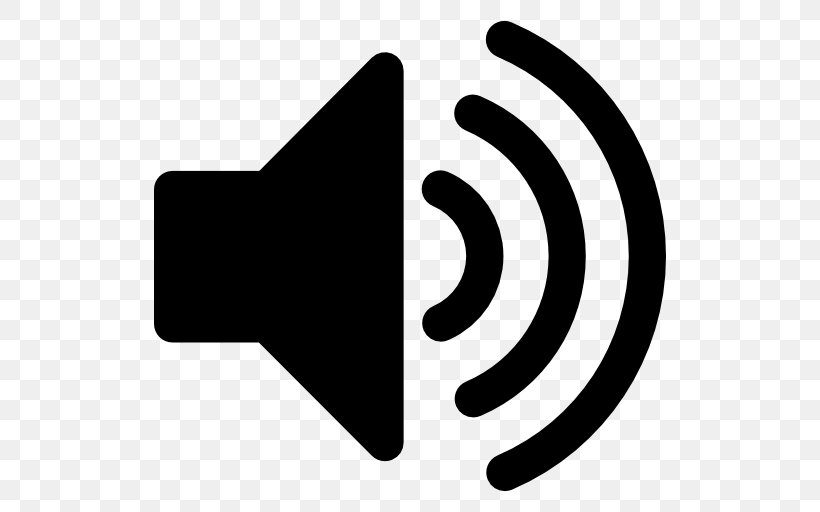 Loudspeaker Sound Symbol Clip Art, PNG, 512x512px, Loudspeaker, Black And White, Brand, Hand, Sound Download Free