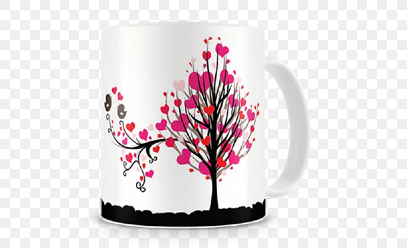 Love Mug Tree, PNG, 500x500px, Love, Couple, Cup, Drinkware, Flower Download Free