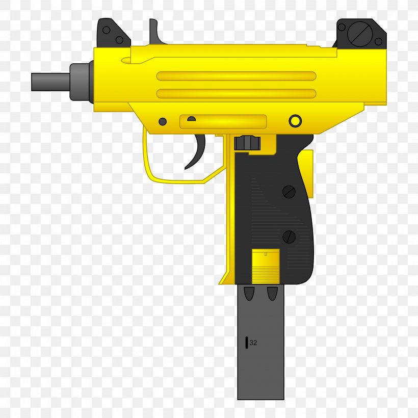 Weapon IMI Mini Uzi Firearm IMI Micro Uzi, PNG, 4000x4000px, Weapon, Air Gun, Airsoft Gun, Colored Gold, Firearm Download Free