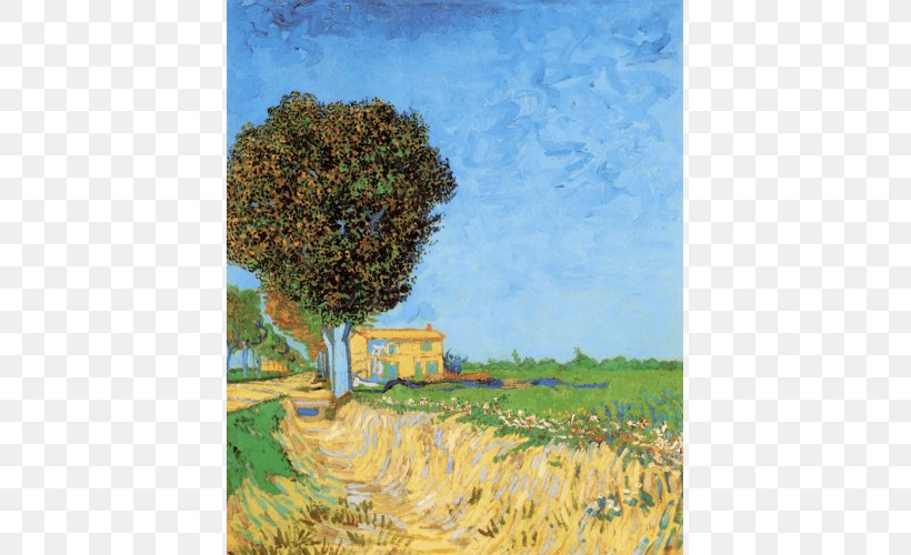A Lane Near Arles Wheatfield With Crows The Painter Of Sunflowers Painting, PNG, 700x500px, Arles, Acrylic Paint, Art, Artist, Canvas Download Free