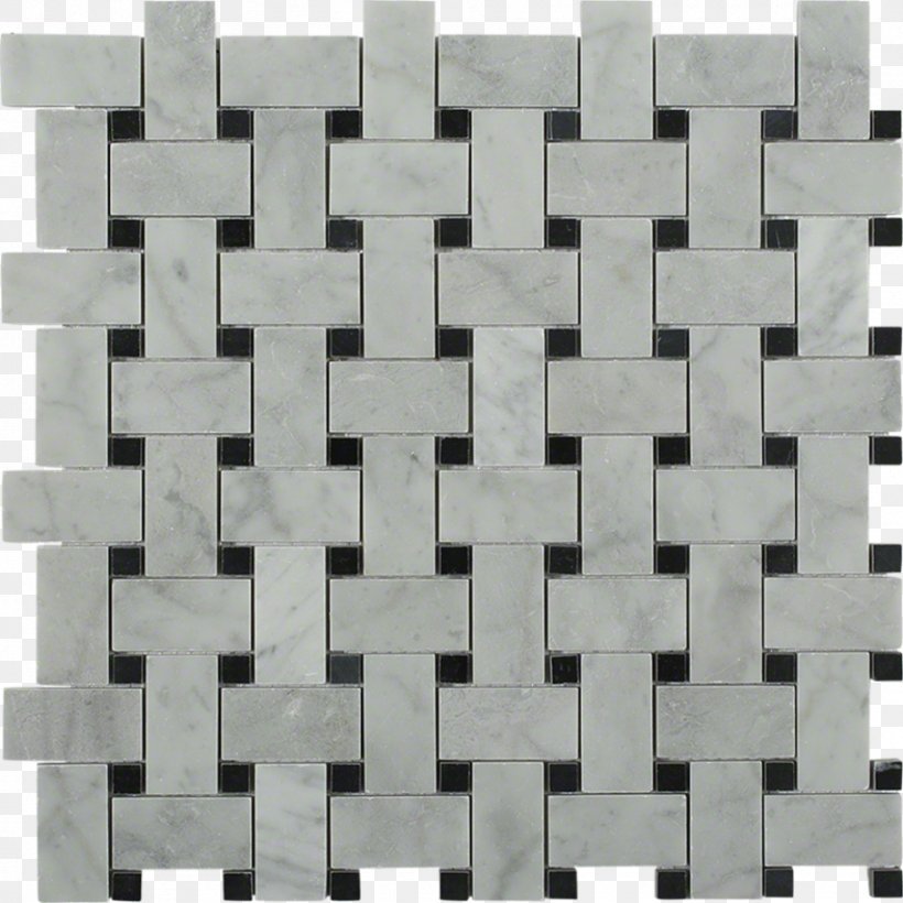 Carrara Marble Basketweave Mosaic Tile, PNG, 910x910px, Carrara, Basketweave, Bathroom, Black And White, Carrara Marble Download Free