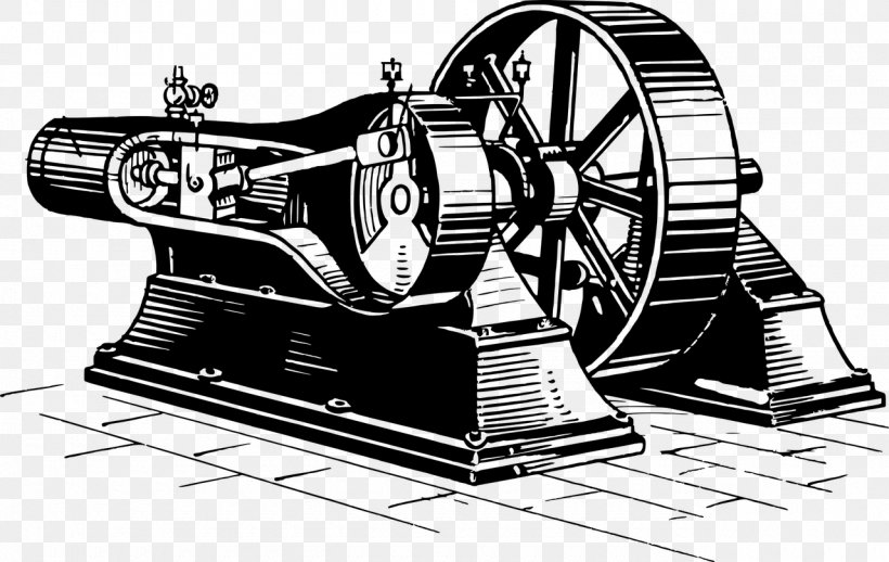 Machine Engine Clip Art, PNG, 1280x809px, Machine, Auto Part, Automotive Design, Automotive Tire, Black And White Download Free