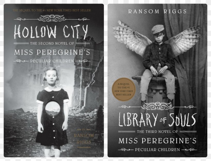 Miss Peregrine's Home For Peculiar Children Hollow City Library Of Souls Emma Bloom Jacob Portman, PNG, 1600x1227px, Hollow City, Advertising, Author, Bestseller, Black And White Download Free