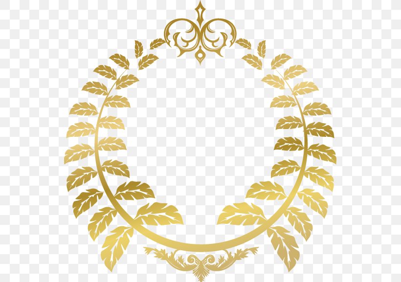 Hand-painted Gold Leaf Circle Pattern, PNG, 557x577px, Gold Leaf, Area, Clip Art, Gold, Leaf Download Free