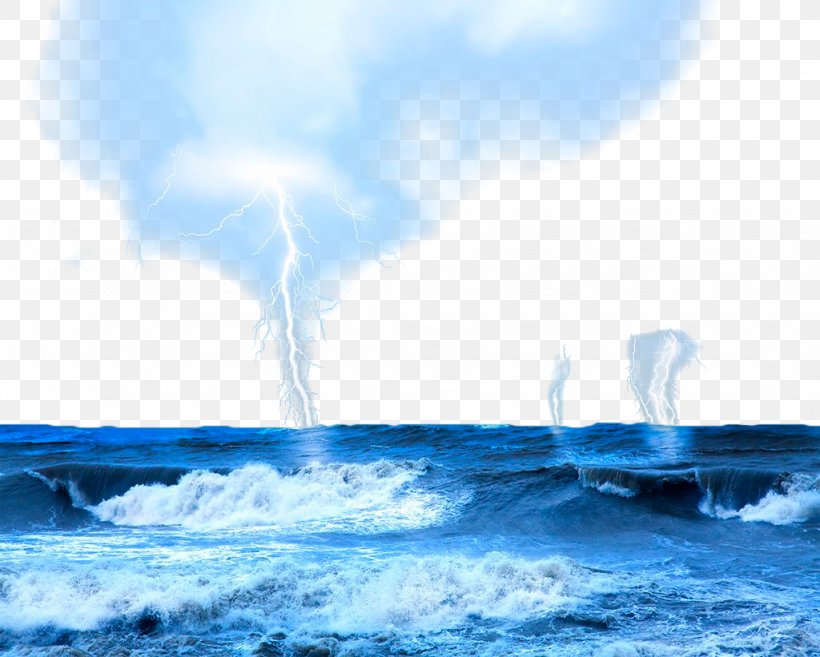 Thunderstorm Cloud Lightning Sea, PNG, 1024x821px, Storm, Arctic, Calm, Cloud, Energy Download Free