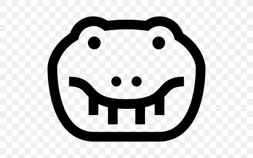 Crocodile Reptile Clip Art, PNG, 512x512px, Crocodile, Animal, Black And White, Facial Expression, Happiness Download Free