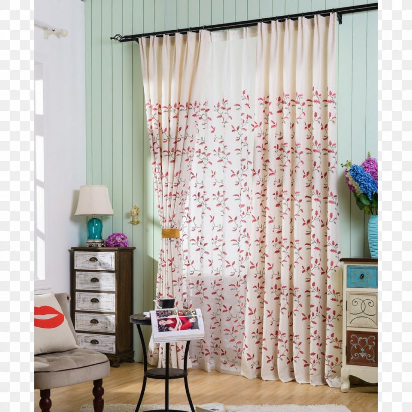 Curtain Window Blinds & Shades Bedroom, PNG, 1000x1000px, Curtain, Bedroom, Blackout, Decor, Douchegordijn Download Free