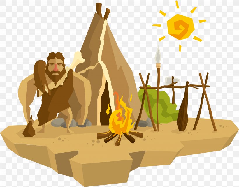 Euclidean Vector Allegory Of The Cave Illustration, PNG, 4580x3588px, Woolly Mammoth, Animal, Animation, Caveman, Elephantidae Download Free
