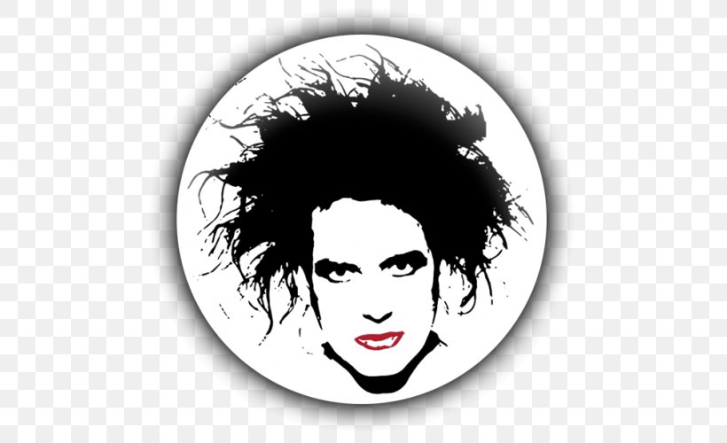 Music Cartoon, PNG, 500x500px, Robert Smith, Afro, Black Hair, Blackandwhite, Cure Download Free