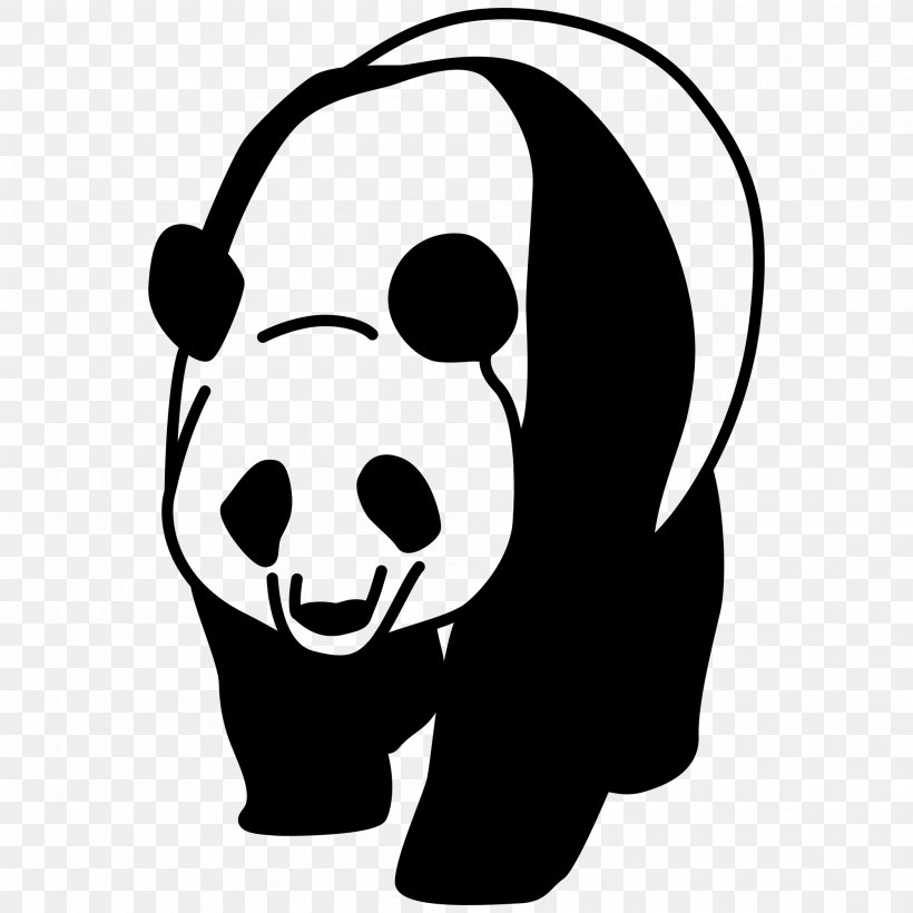 Panda, PNG, 2000x2000px, Giant Panda, Black, Black And White, Clip Art, Desiigner Download Free